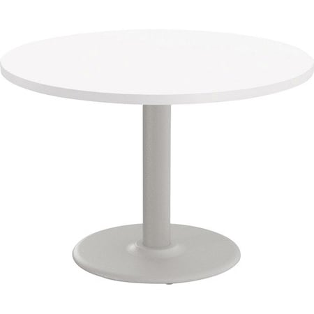 Special-T Table, Round, 42in Dia x 29in, Fog Gray Base/White Top SCTCANT242GWH